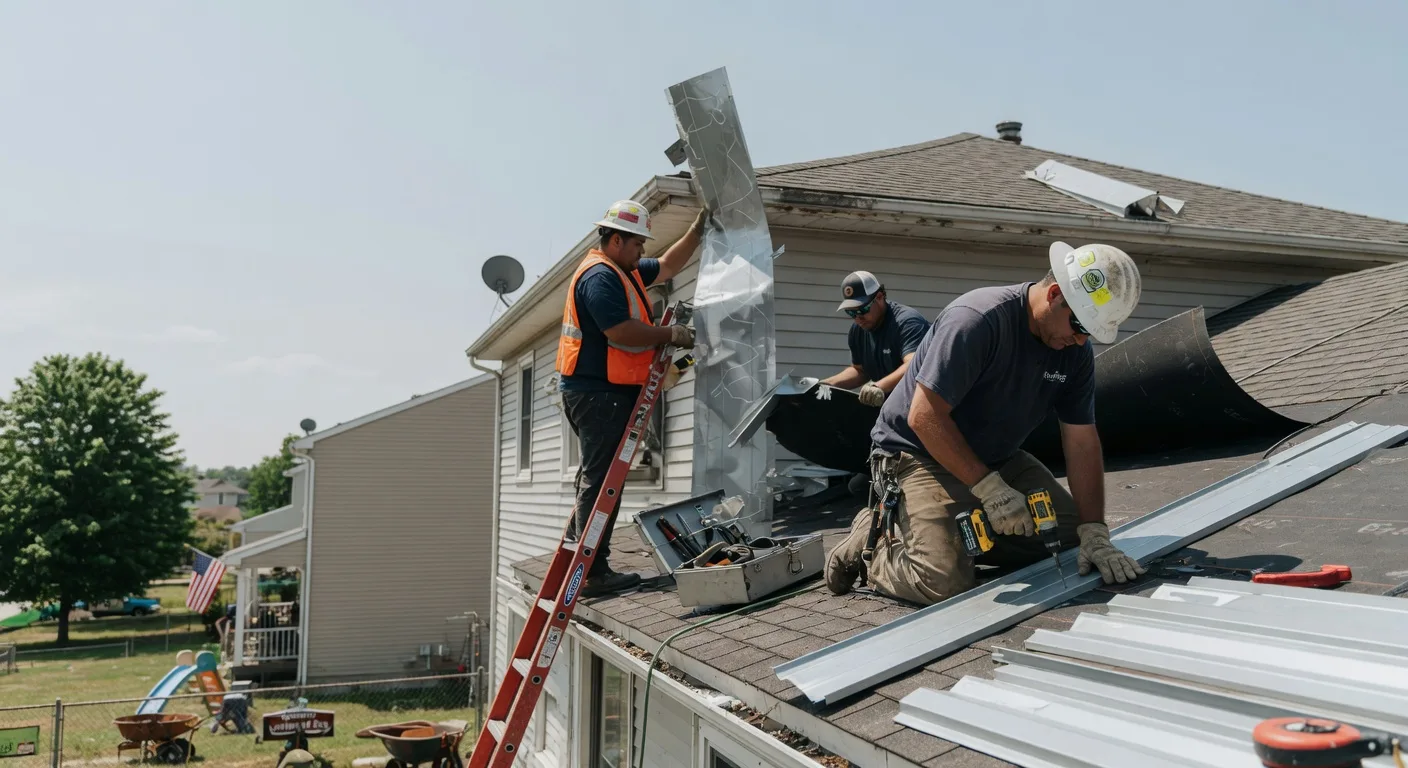Storm Damage Metal Roof Repair in Stockdale, PA